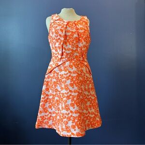 Betsy Johnson CuteMod Retro Tea Length Floral Dress 6